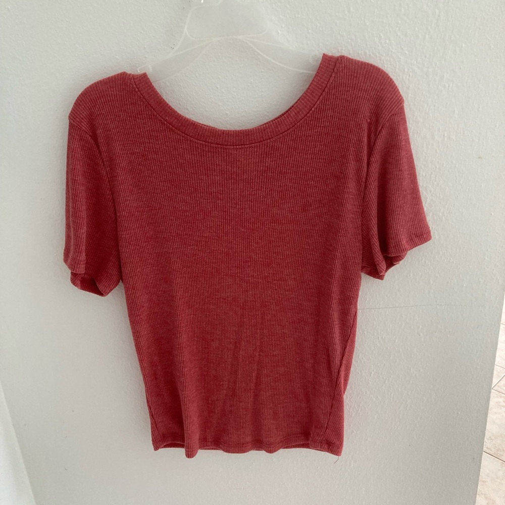 Plain red top, from BOZZOLO. Size Small